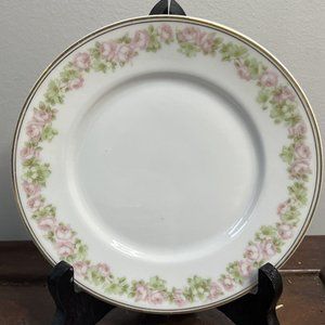 Set Of 8 Vintage Bavarian Tirschenreuth 2853 Floral Pattern Desert Plates